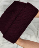 Czapka Beanie - Burgund