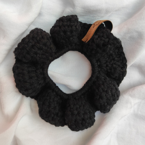 Scrunchie gumka do włosów - węgiel Scrunchie gumka do włosów - węgiel